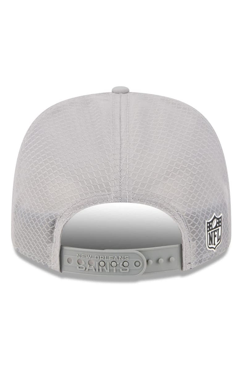 New Era Men's New Era Gray New Orleans Saints 2025 Sideline 9SEVENTY Adjustable Trucker Hat, Alternate, color, Gray