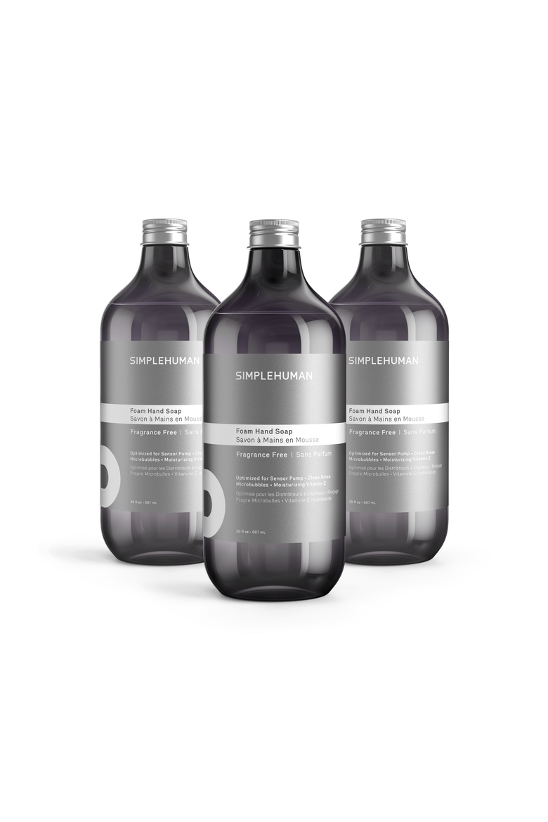 30 fl. oz. foam hand soap refill bottle 3 pack, Main, color, Fragrance Free
