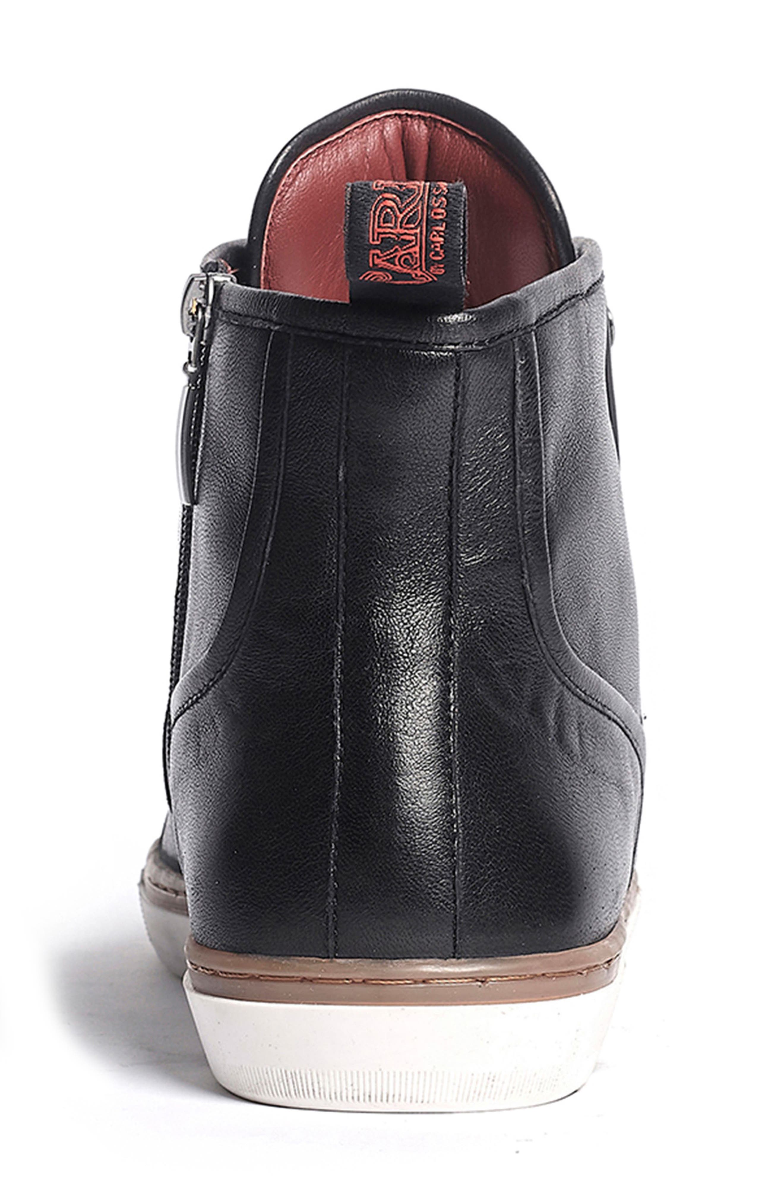 Carlos by Carlos Santana Otis Sneaker, Alternate, color, Black