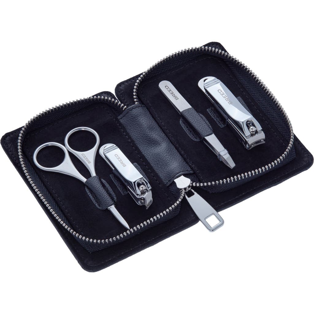 Breed Sabre 4 Piece Surgical Steel Groom Kit In Black