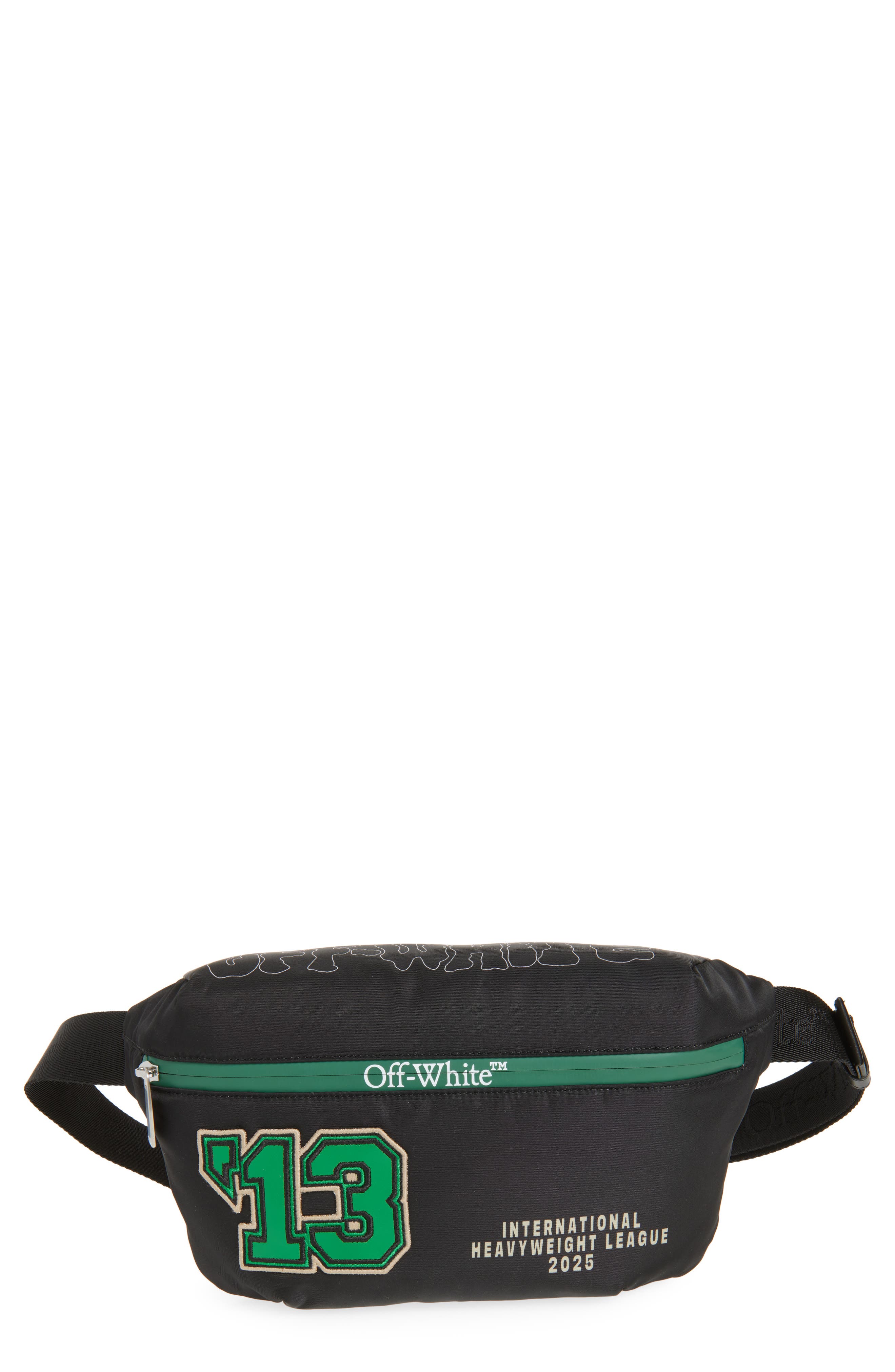 Off-White Outdoor Patches Nylon Belt Bag, Main, color, 