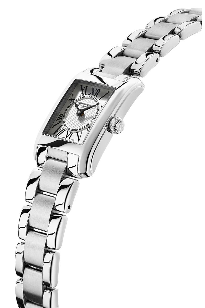Carrée Bracelet Watch, 23mm x 21mm, Alternate, color, SILVER-TONE