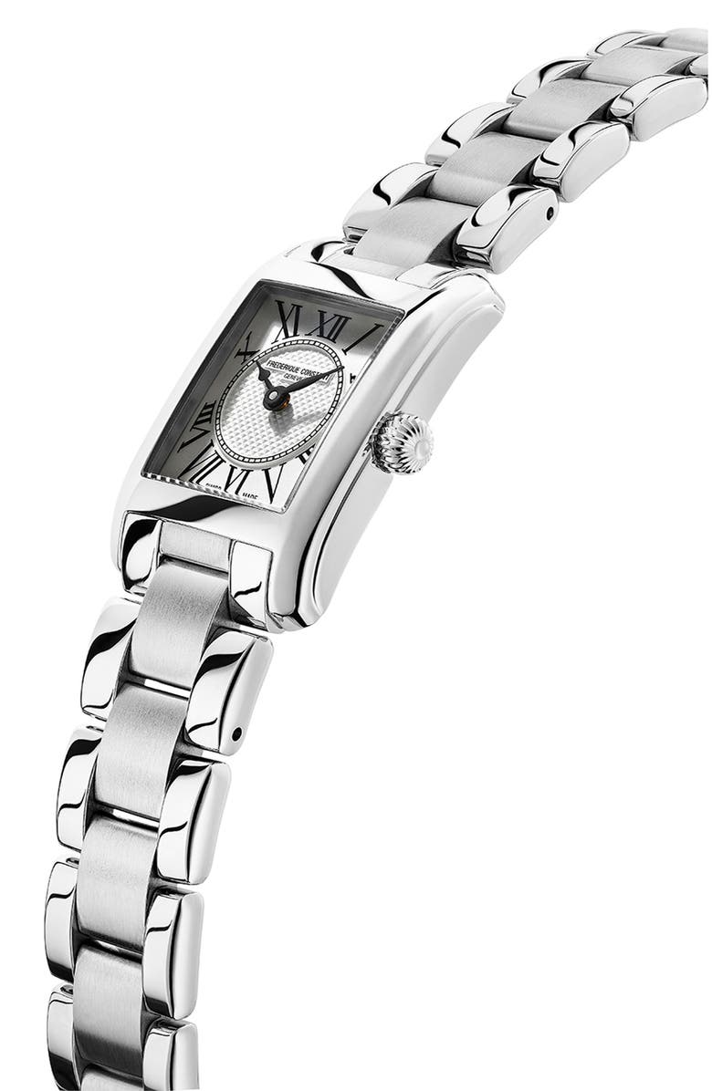 FREDERIQUE CONSTANT Carrée Bracelet Watch, 23mm x 21mm, Alternate, color, Silver-Tone