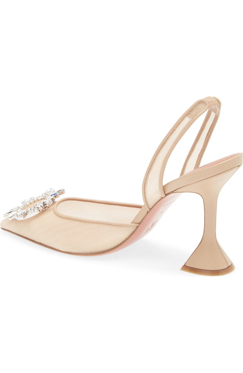 Amina Muaddi Begum Mesh Pointed Toe Slingback Pump, Alternate, color,