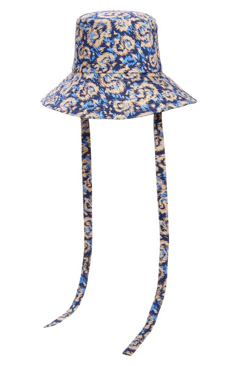 FERRAGAMO Tie Detail Bucket Hat, Main, color, 