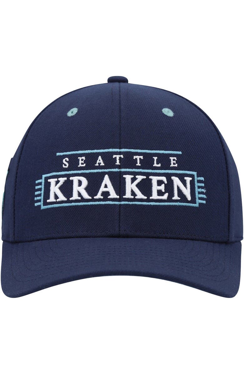 Mitchell & Ness Men's Mitchell & Ness Deep Sea Blue Seattle Kraken LOFI Pro Snapback Hat, Alternate, color, Blue