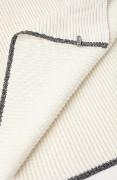 Brunello Cucinelli Knit Scarf In Brown
