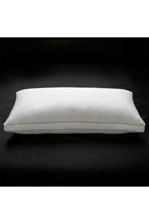 Memory Fiber Pillow Cotton Luxurious Mesh Gusseted All Sleeper Standard Pillow - 18.5"x24.5"
