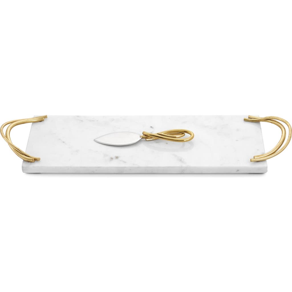 Michael Aram Calla Lily Cheese Board & Knife In White
