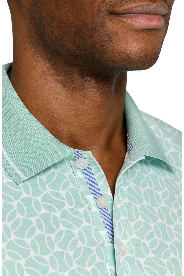 Slim Fit Tennis Ball Polo Short Sleeve Shirt, Alternate, color, JADE