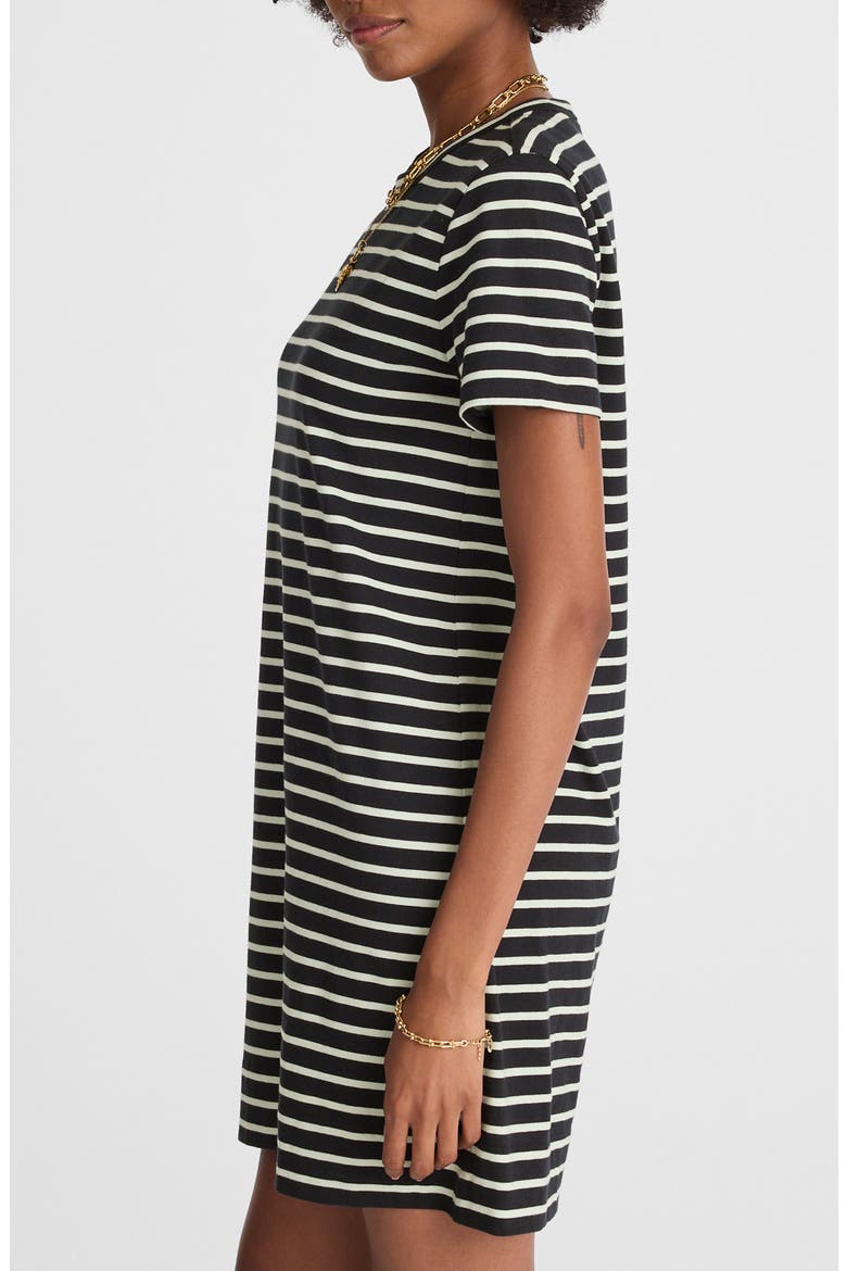 Stripe T-Shirt Minidress, Alternate, color, DARK NAVY