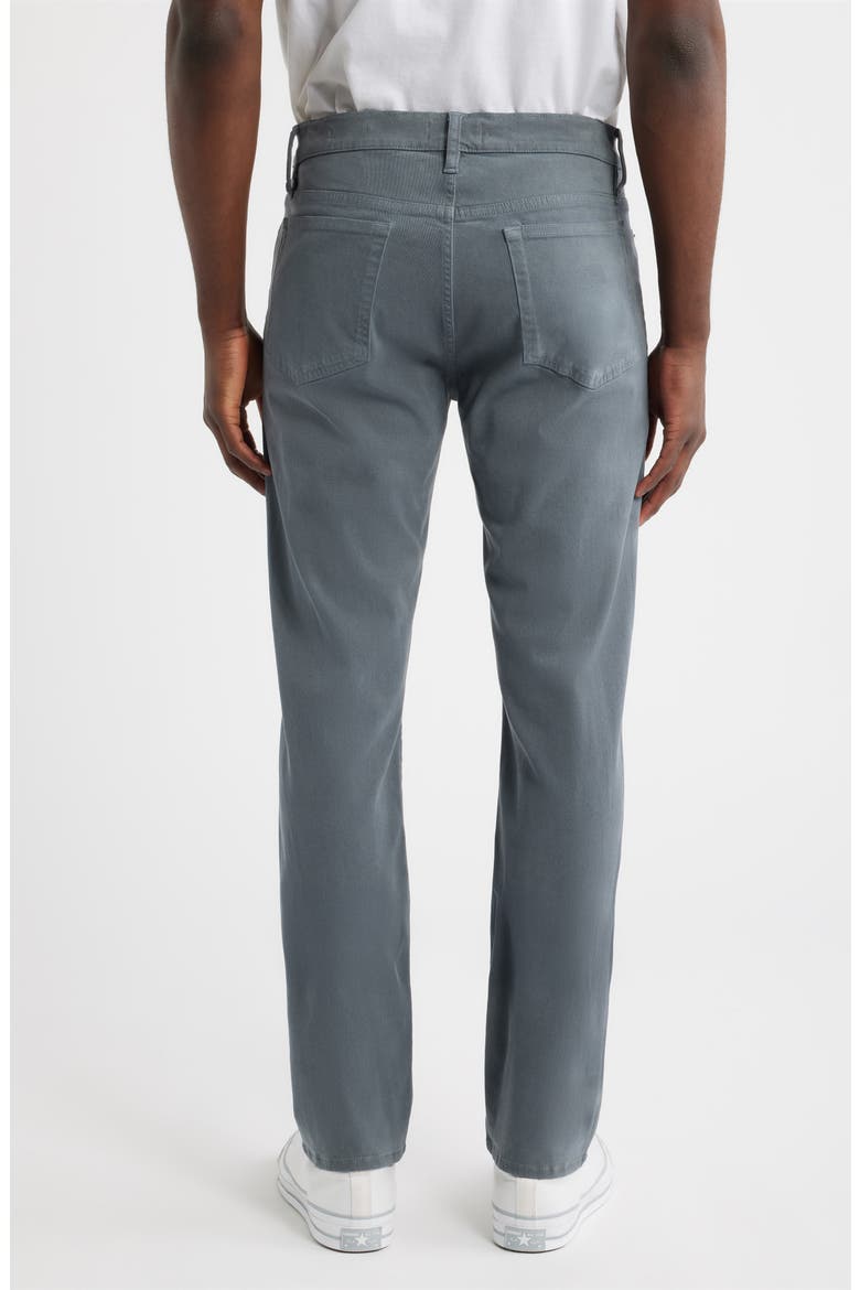 L'Homme Slim Fit Five-Pocket Twill Pants, Alternate, color, MODERN GREY