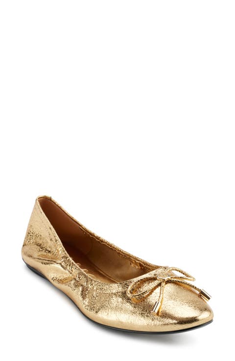 Velma Metallic Ballet Flat (Women)