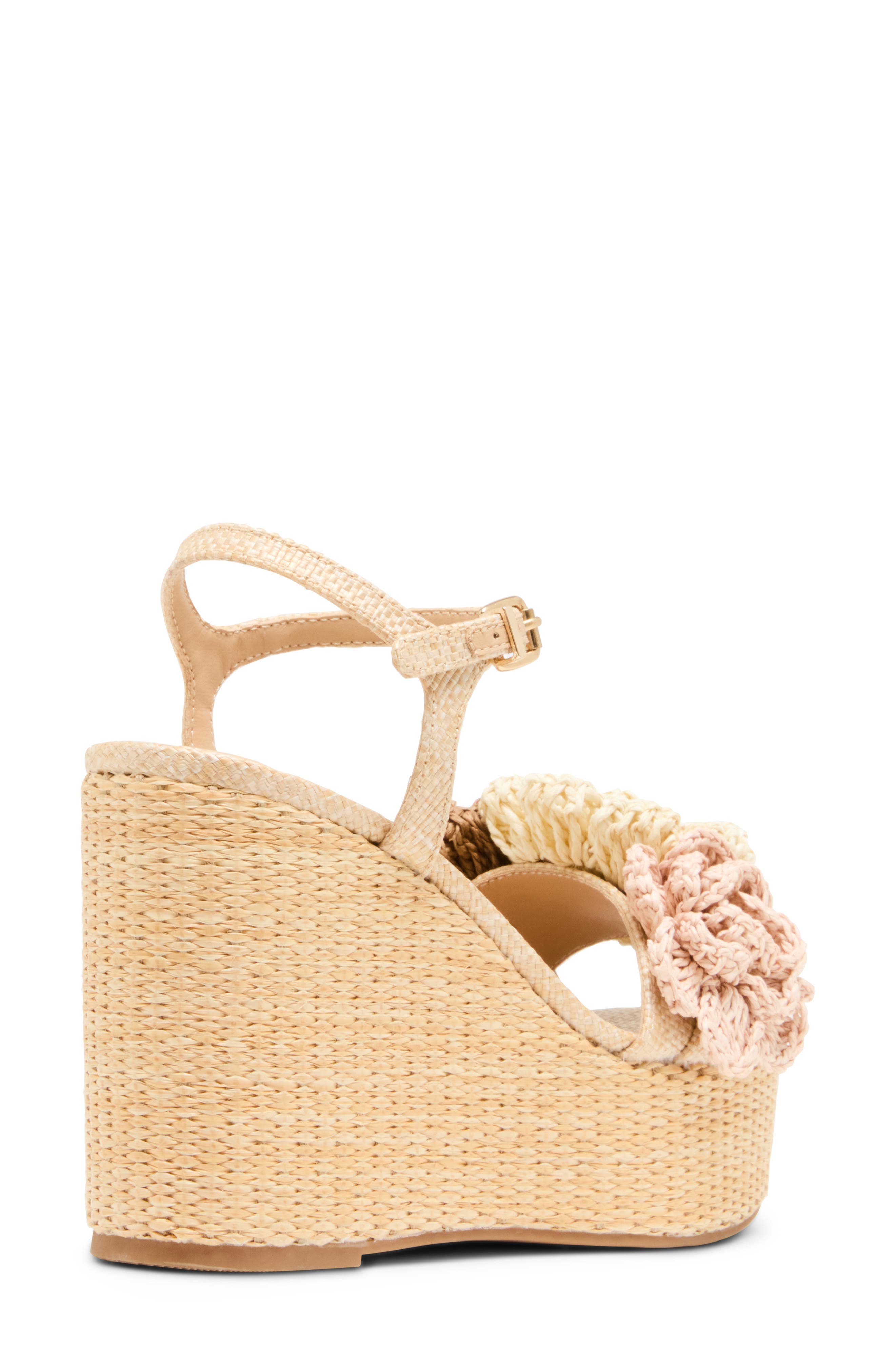 Madden Girl <p>Shoree Raffia Wedge Sandal (Women)</p>, Alternate, color, Natural Multi