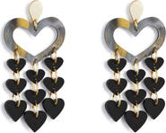 Toolally Heart Chandeliers - Black Swirl