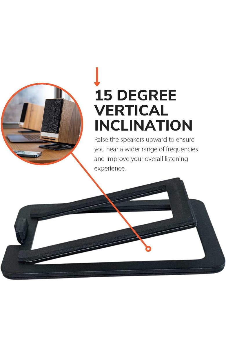 Audioengine DS1M Desktop Stands, Alternate, color, Black