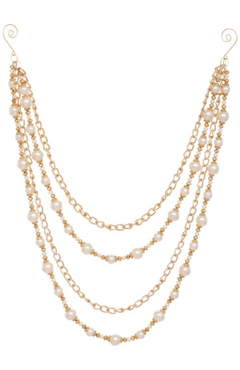 Pearl Bead Garland, Set of 4