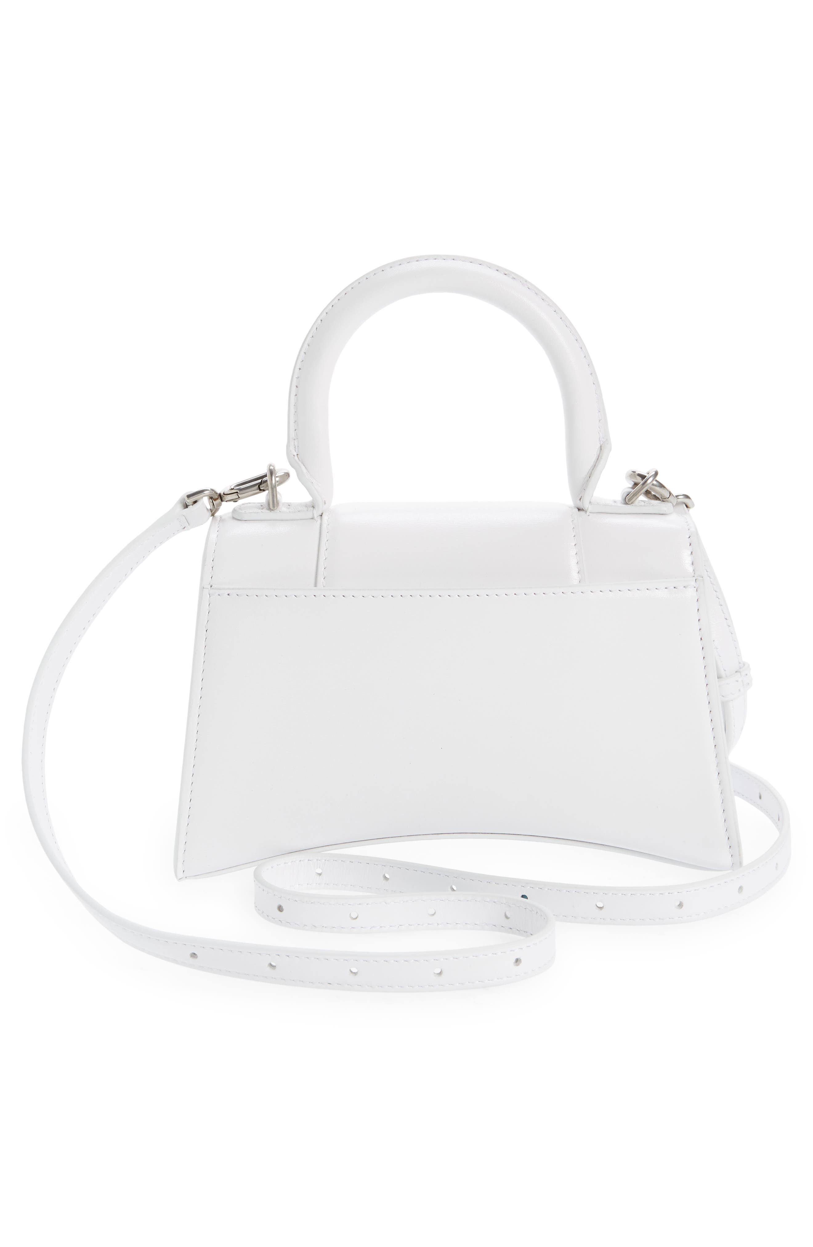 Balenciaga Small Hourglass Leather Top Handle Bag, Alternate, color, 