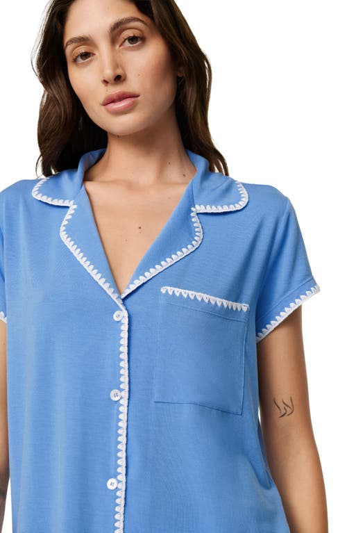 Eberjey Frida Whipstitch Short Pajama Set