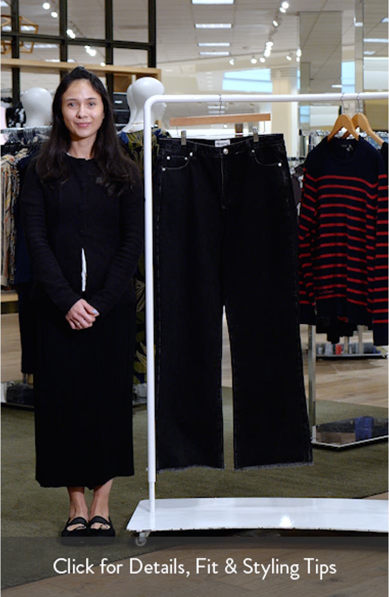 Carey High Waist Wide Leg Denim Jeans, sales video thumbnail