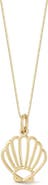 Ember Fine Jewelry 14k Gold Seashell Pendant Necklace