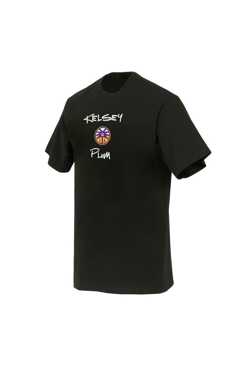 round21 Unisex round21 Kelsey Plum Black Los Angeles Sparks Boxy Signature Name & Number T-Shirt, Alternate, color, Black