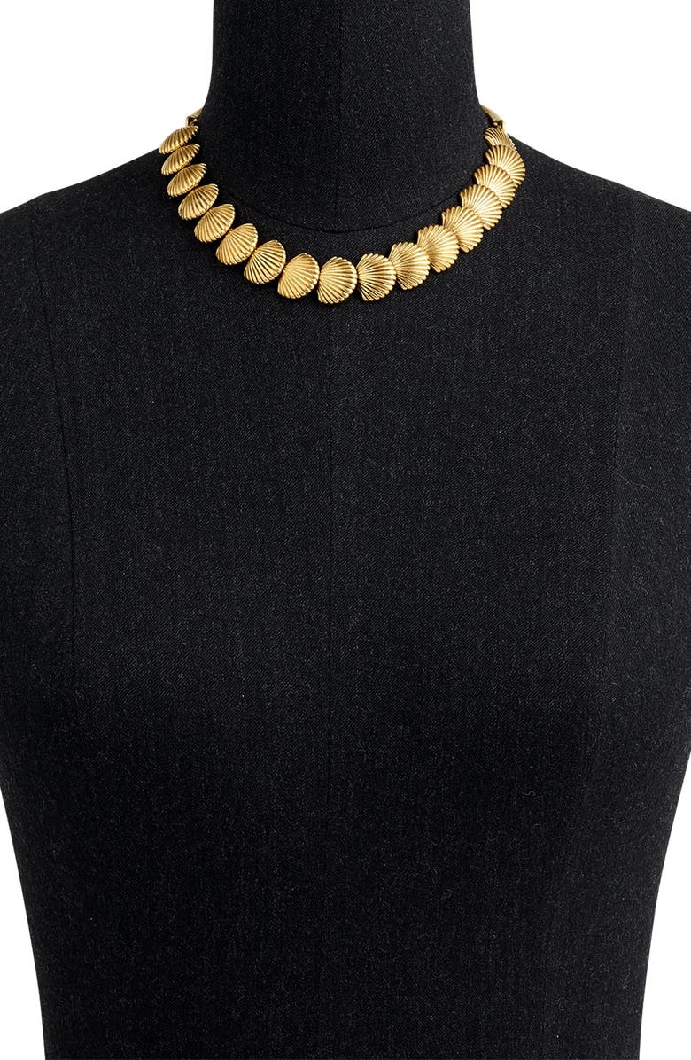 J.Crew Seashell Collar Necklace, Alternate, color,