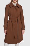Andrew Marc Lawley Wool Blend Belted Trench Coat