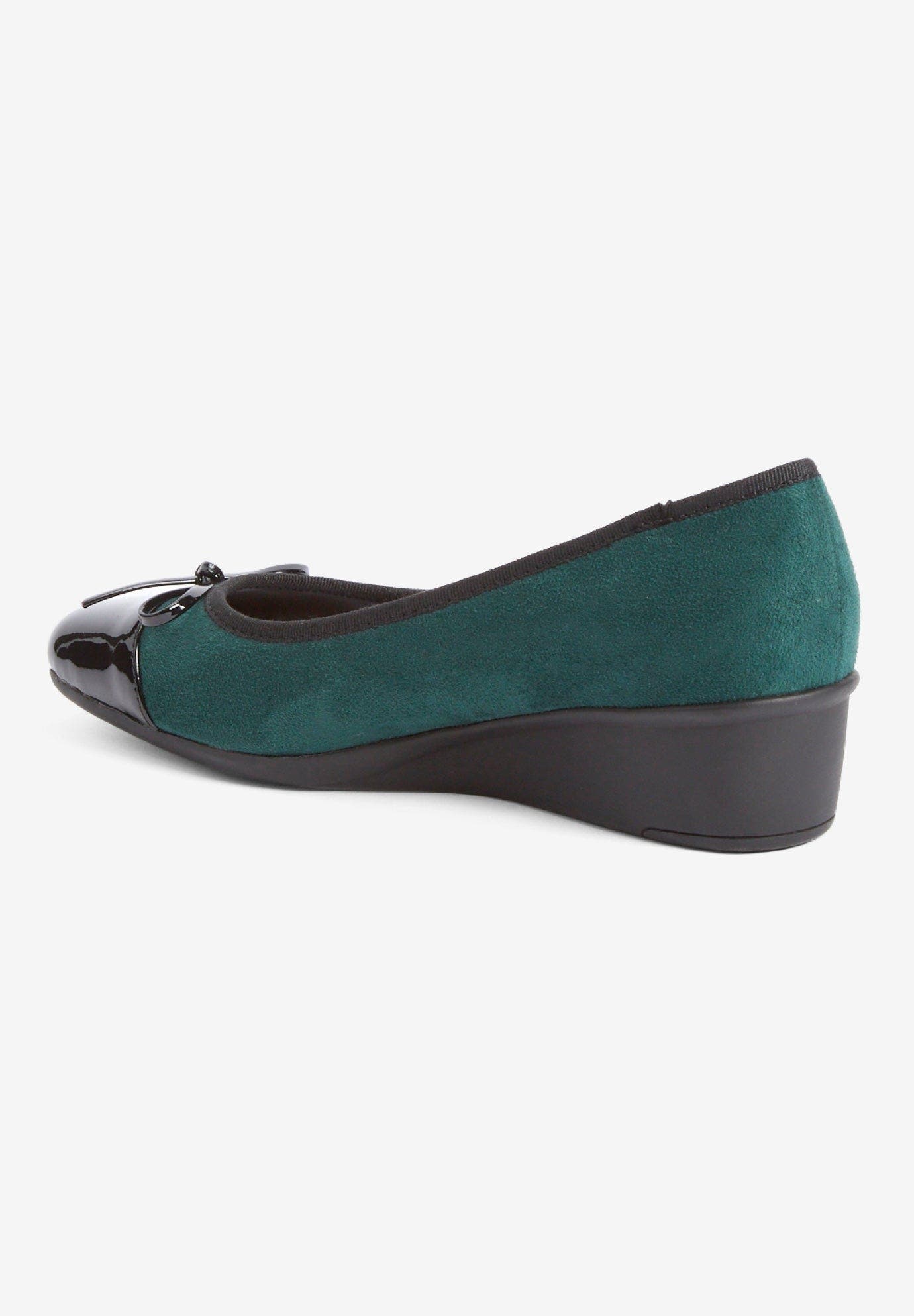 The Jade Slip On Wedge, Alternate, color, EMERALD