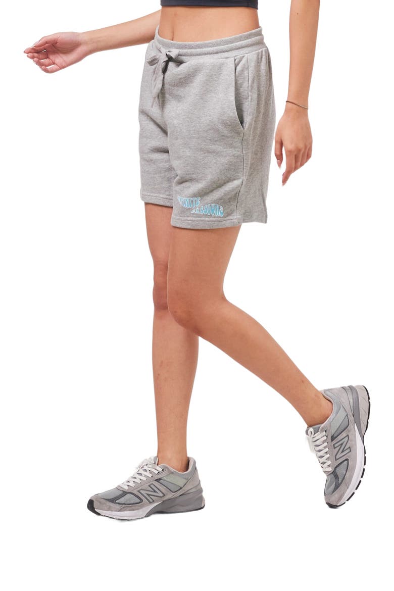 Infinite Passions Sweatshorts, Alternate, color, Heather Grey/Blue