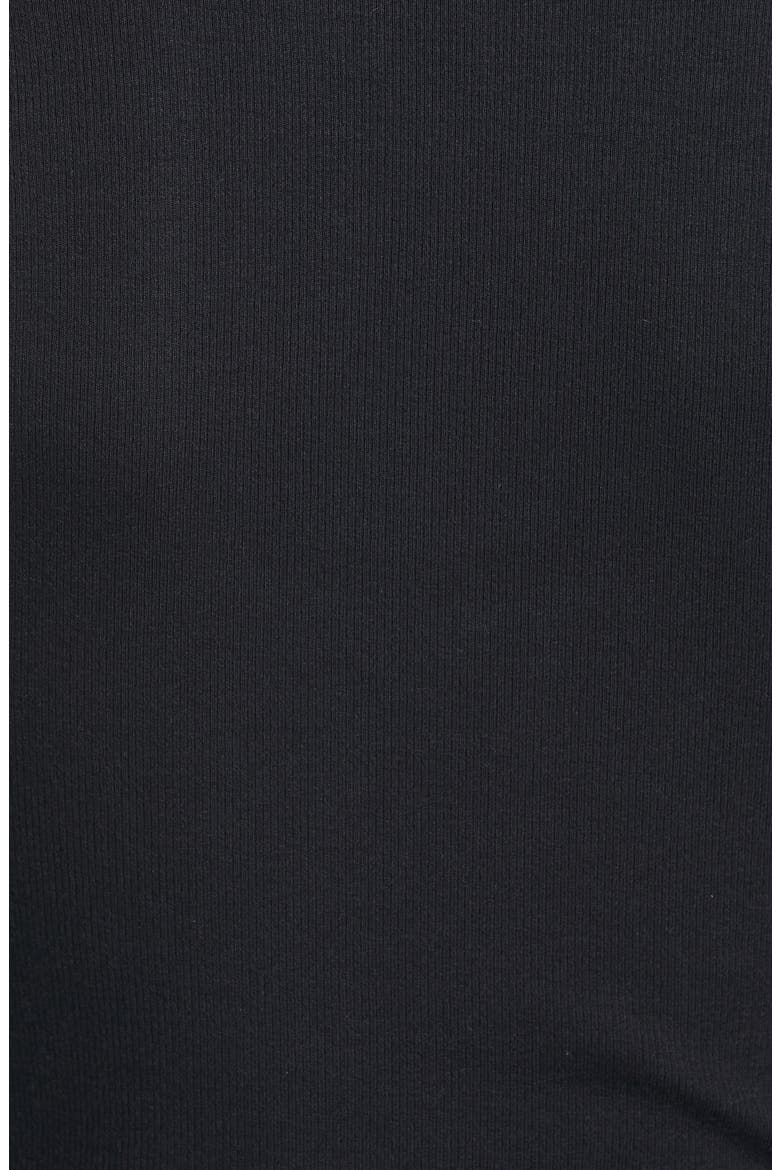 Ribbed Scoop Neck Bodysuit, Alternate, color, BLACK