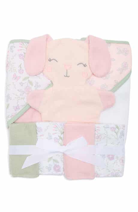 DREAMGRO 7-Piece Bunny Hooded Towel & Washcloth Set