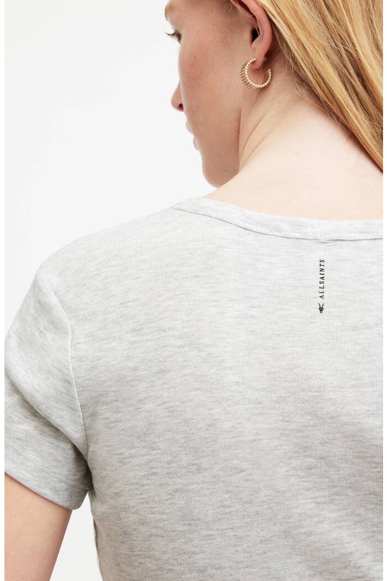 Stevie Cotton T-Shirt, Alternate, color, GREY MARL