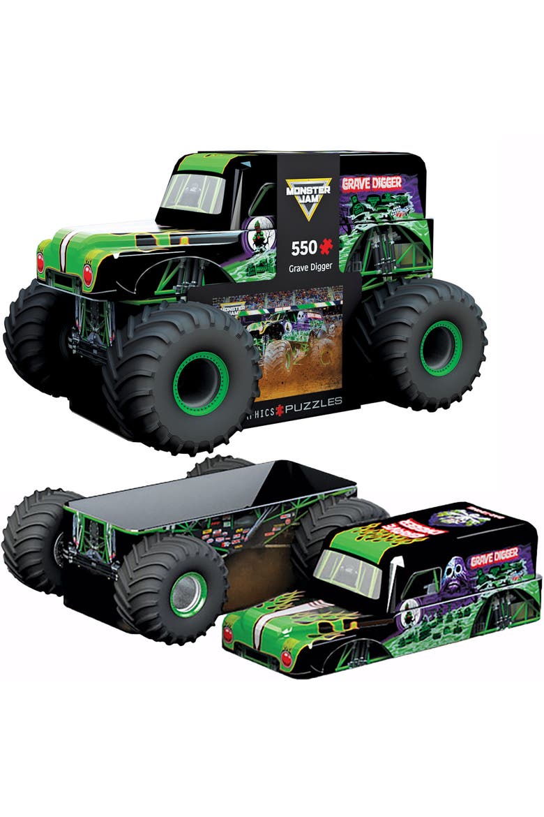 Monster Jam Grave Digger 550Piece Puzzle, Alternate, color, Multicolored