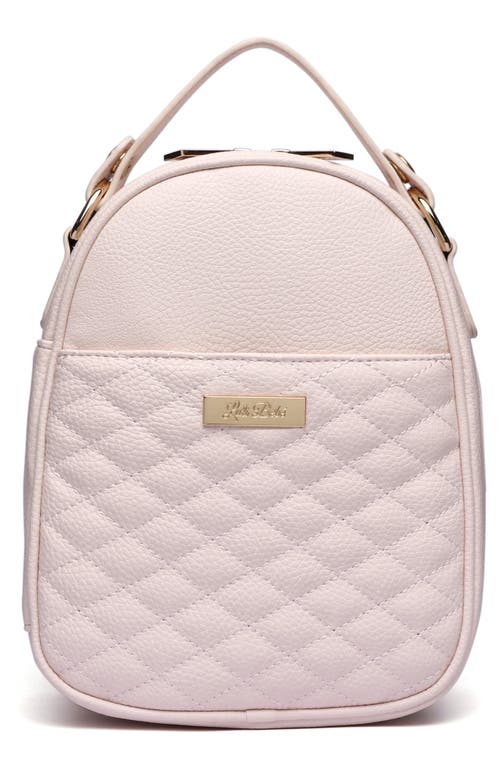 Luli Bebé Monaco Faux Leather Snack Bag in Pastel Pink  product