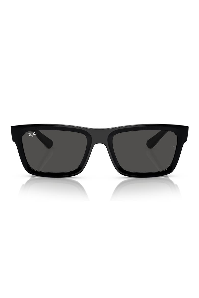 Warren 54mm Rectangular Sunglasses, Main, color, DARK GREY