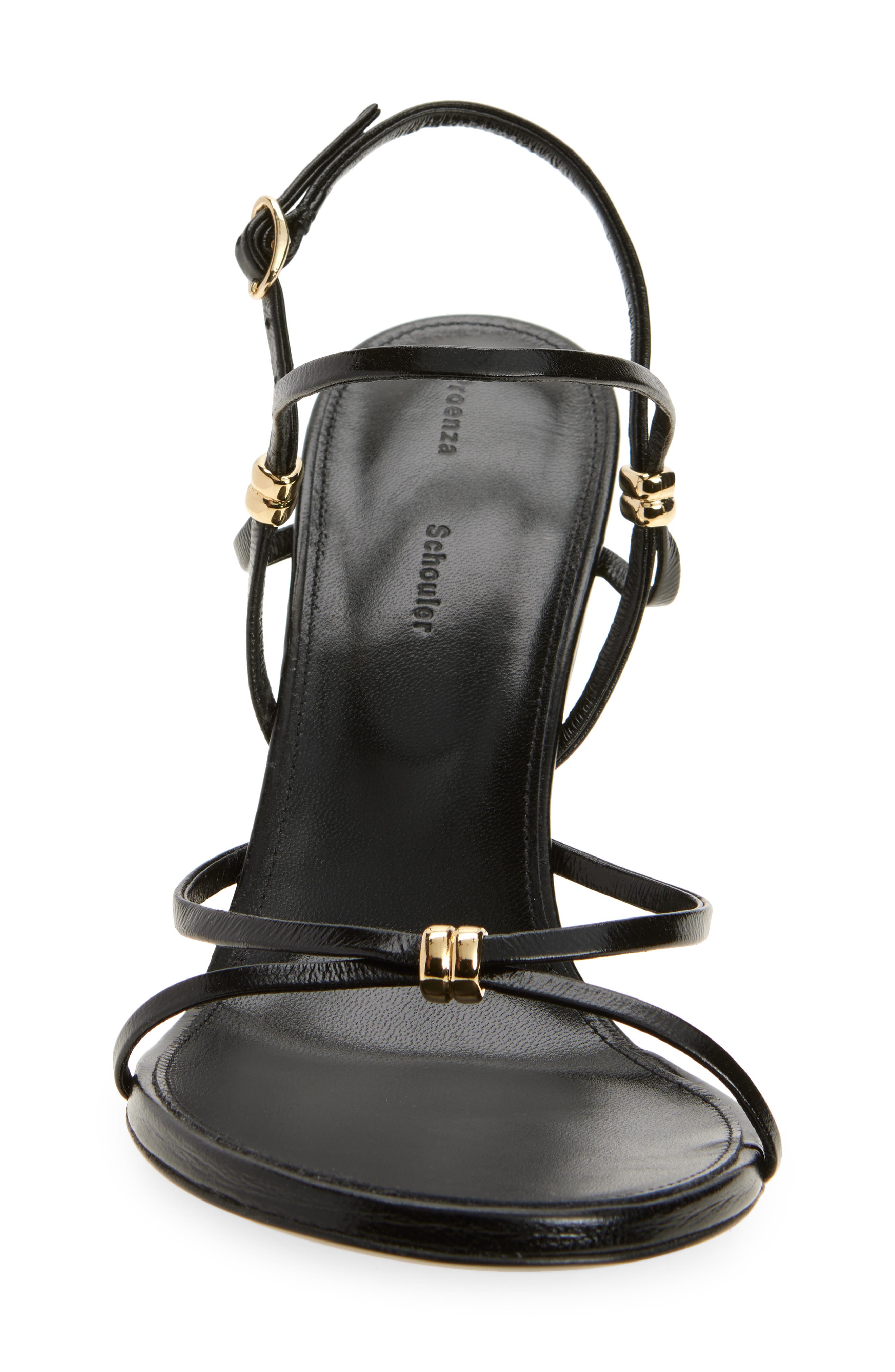 Proenza Schouler Coil Wedge Sandal, Alternate, color, Black