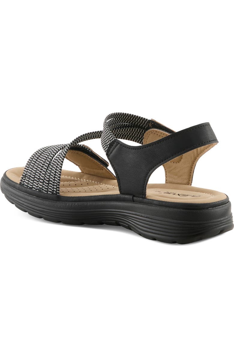 Flexus by Spring Step Abie Platform Sandal, Alternate, color, Black
