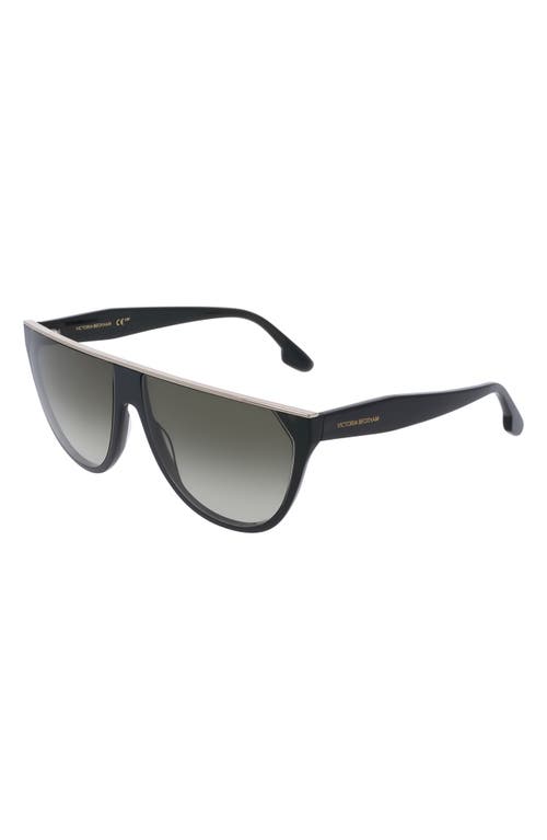 Victoria Beckham 61mm Gradient Tea Cup Sunglasses In Black