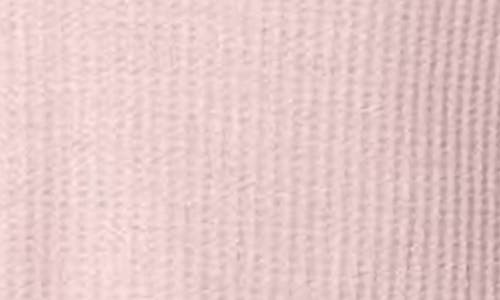 Edikted Rosemarie Waffle Knit Long Sleeve Top In Pink