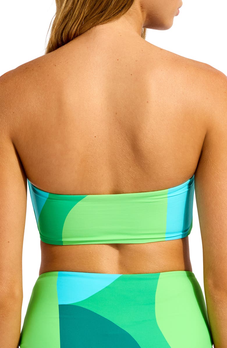 Seafolly Reversible Strapless Tube Bikini Top, Alternate, color, Vivid Green