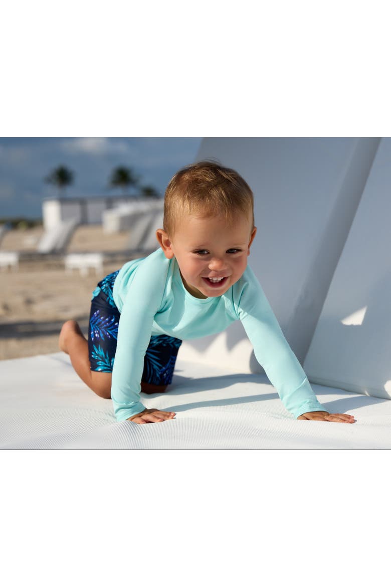Baby's Long Sleeve Crew Neck Top for Sun and UV Protection, Alternate, color, Mint