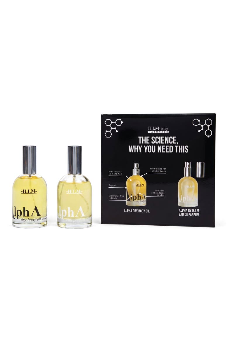 Alpha by H.I.M Eau de Parfum & Dry Body Oil Set, Main, color, NO COLOR