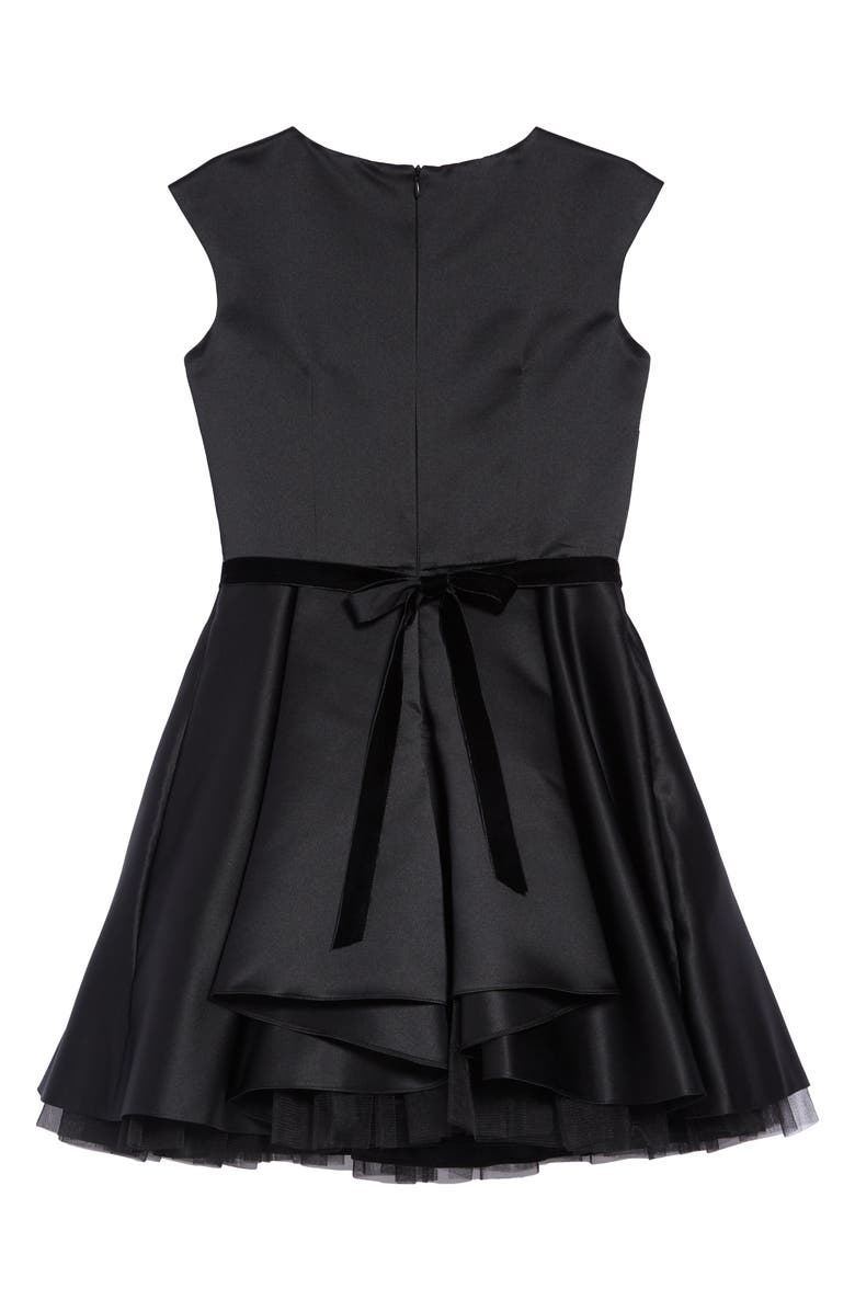 David Charles Embellished Heart Fit & Flare Dress, Alternate, color, 