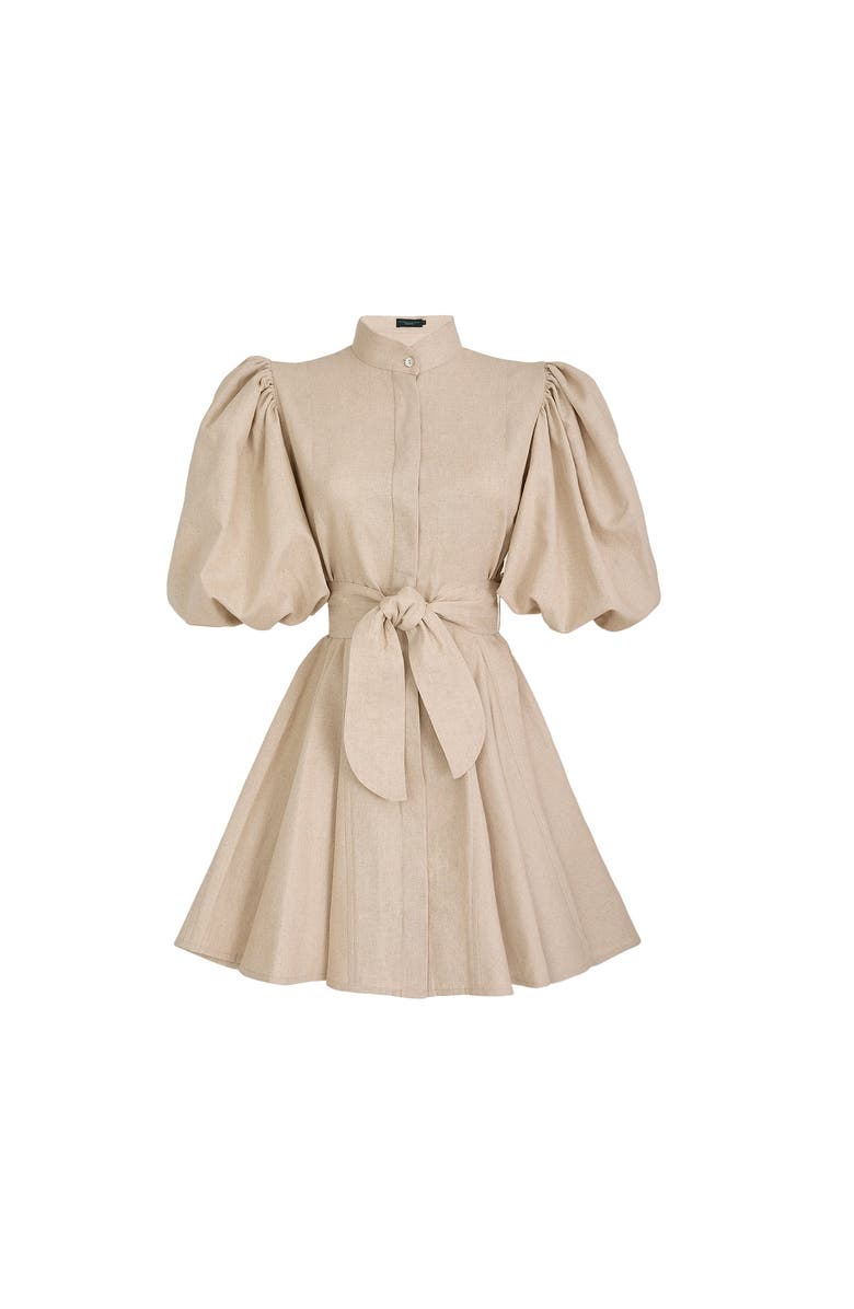 NO PISE LA GRAMA Bromelia Mini Dress, Main, color, Khaki