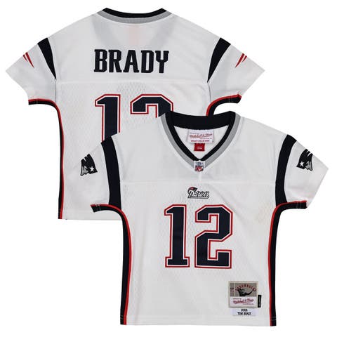 Infant Mitchell 
Ness Tom Brady White New England Patriots 2000 Legacy Replica Jersey