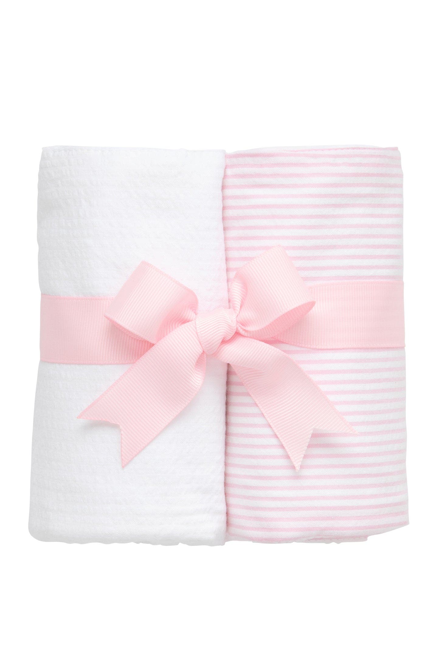 Pink & White Seersucker Stripe