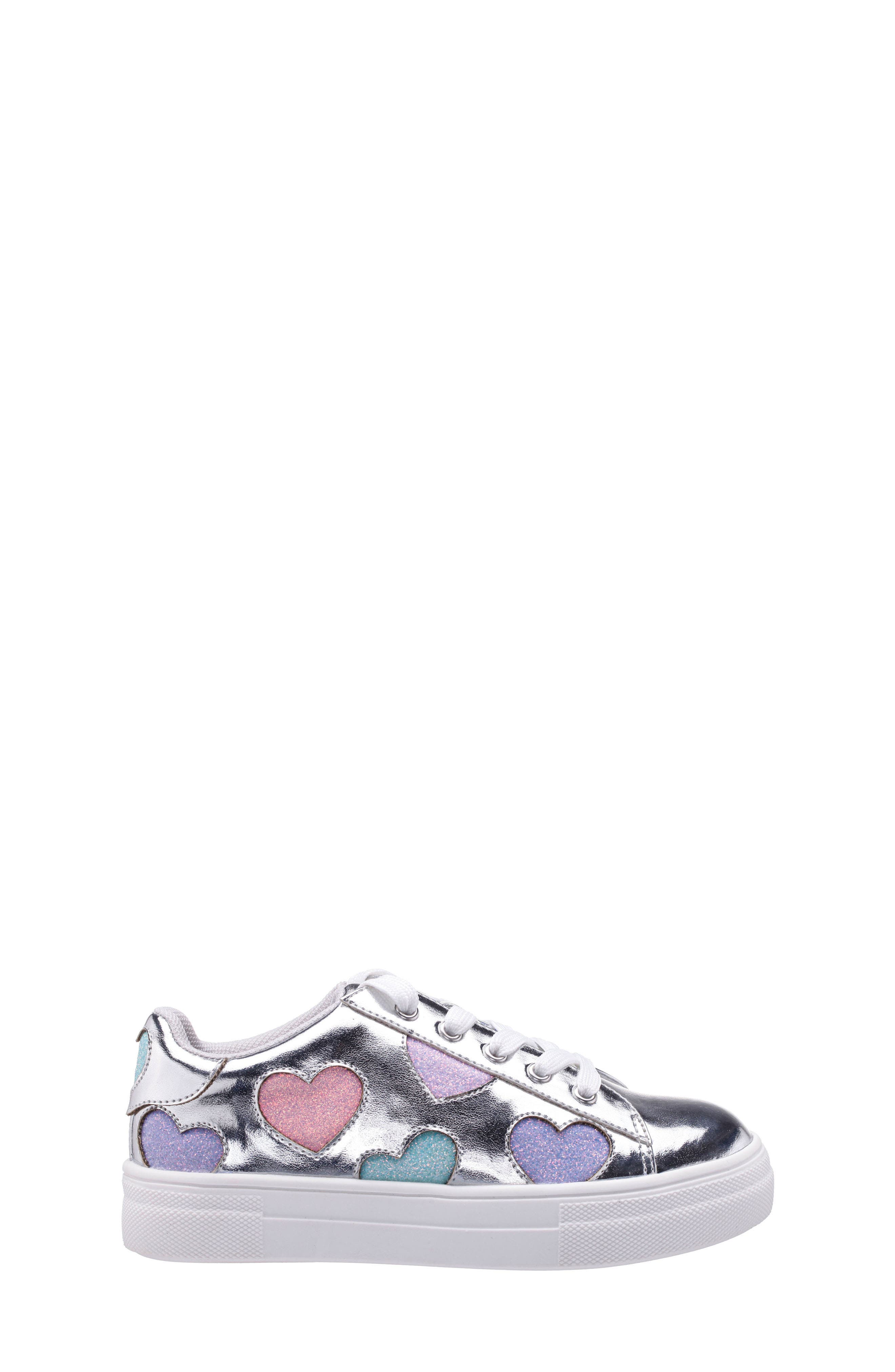 Nina Kids' Esti Sneaker, Alternate, color, Silver Metallic