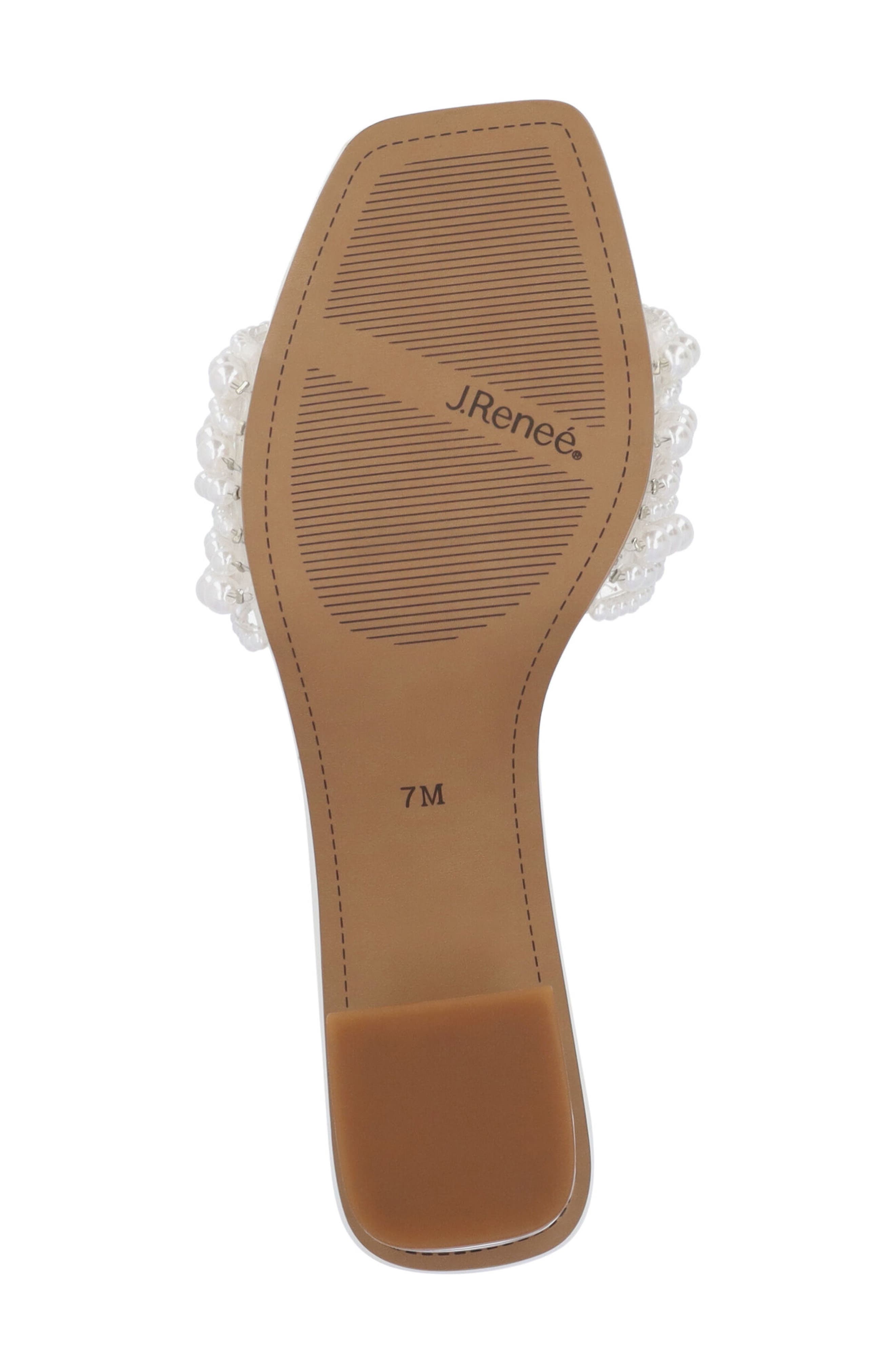 J. Reneé Purla Sandal, Alternate, color, Clear/ White