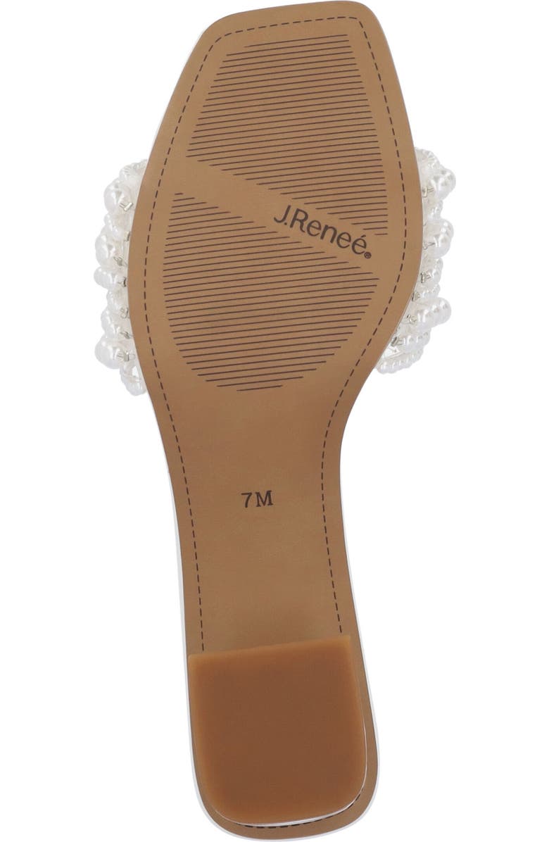 J. Reneé Purla Sandal, Alternate, color, Clear/ White